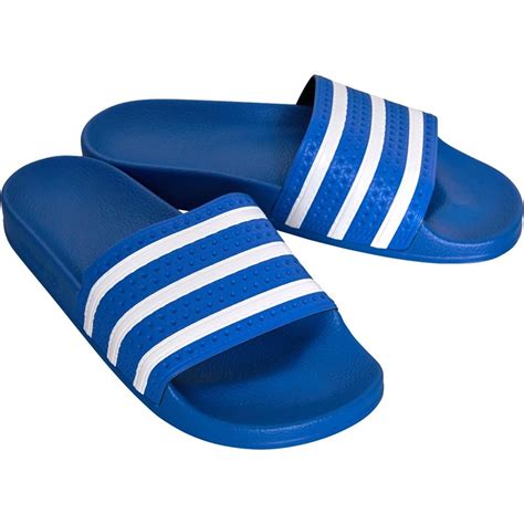 adidas slippers blauw met rood|adidas club slippers.